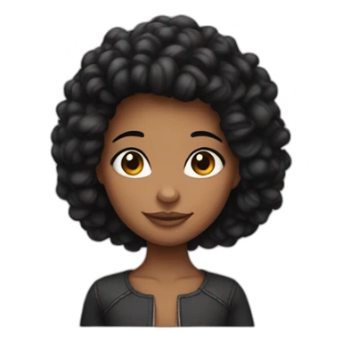 Stitch avec une fille noir cheveux afro sticker