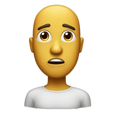 suprised with a silence hnd sticker