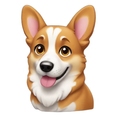 Sassy corgi sticker