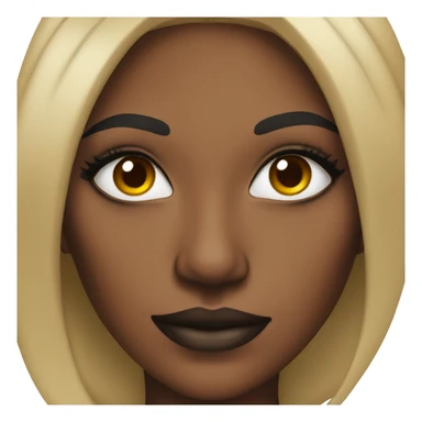 hot black woman with makeup on  sticker