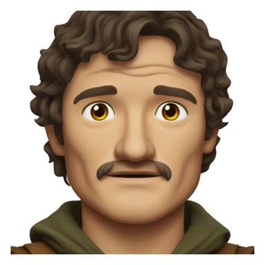 Pedro Pascal as a hobbit sticker