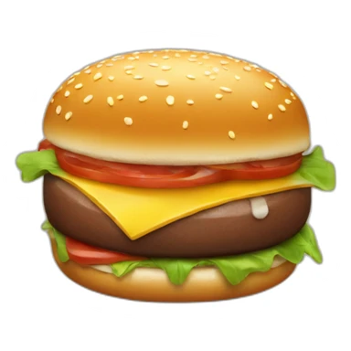burger chocolat sticker