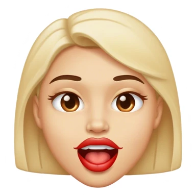 Lip bite sexy face sticker