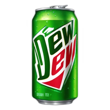 Diet Mountain Dew can sticker