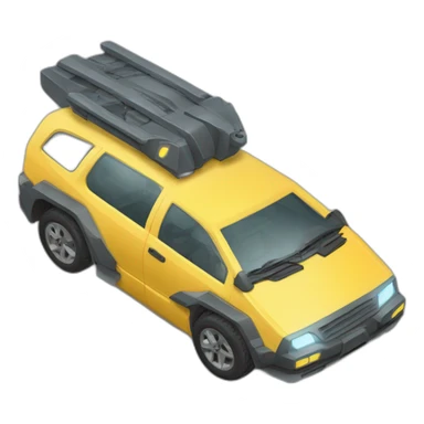 Voiture de port du futur sticker