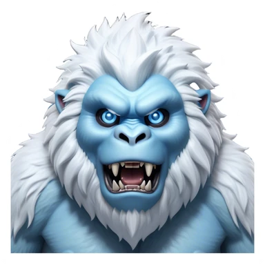 Cinematic Realistic WoW Yeti Portrait, head tilted dramatically with an exaggeratedly amused expression, blending epic primal power with an unexpected hint of playfulness. His robust, shaggy fur and expressive ice-blue eyes are rendered with lifelike texture and dynamic, frosty lighting, high shine, dramatic yet whimsical, capturing the essence of a yeti whose epic might is softened by a mischievous glint. sticker
