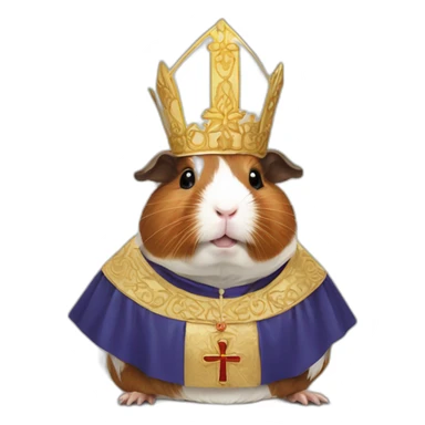 guinea pig pope sticker
