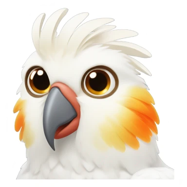 white cockatiel sticker