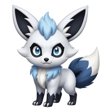 Cool Cute Kawaii Absol-Zorua-Pokemon-fakemon-hybrid-animal Full Body  sticker