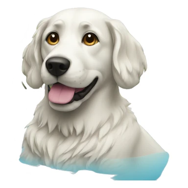 Dog pool sticker
