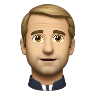 macron ahego face sticker