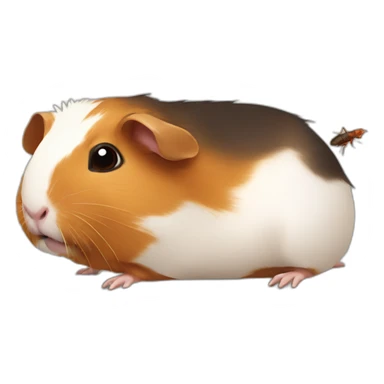 Guinea pig with Cockroach sticker