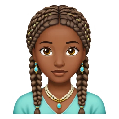 Jasmine braids sticker
