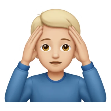 Visage avec des main sur les yeux  sticker