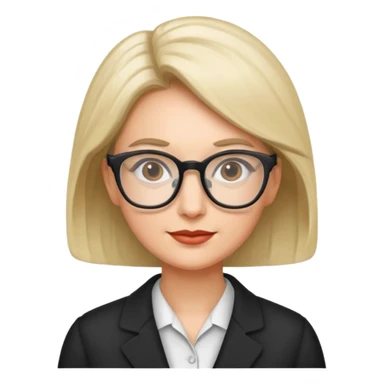 professor woman sticker