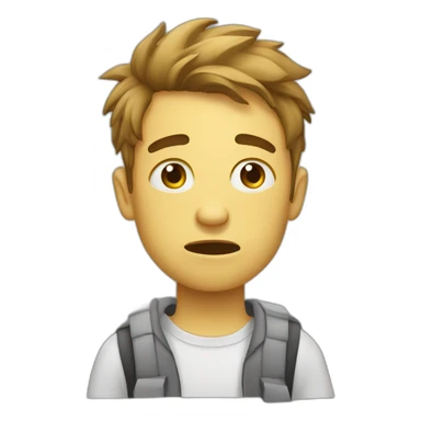 hungover student sticker