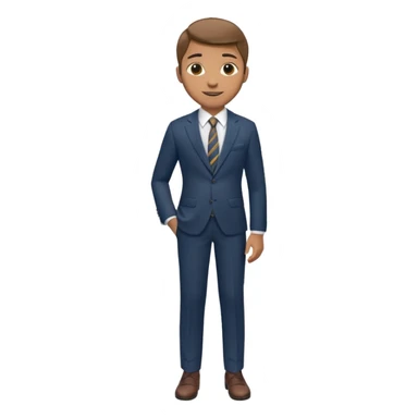 Young man, tailored trousers, suit jacket, and tie

 sticker