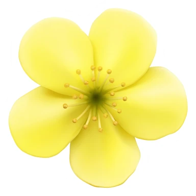 A yellow Blooming Pear Flower sticker