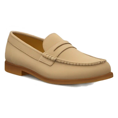 Beige suede Loafers sticker