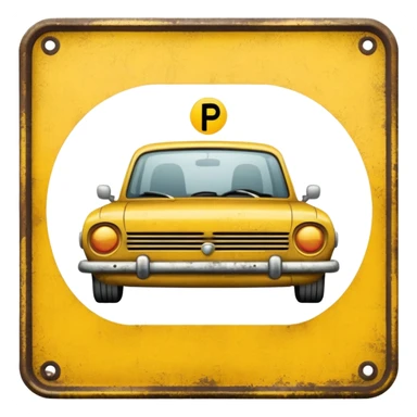Sign for parking in mustard color. 😊

 sticker