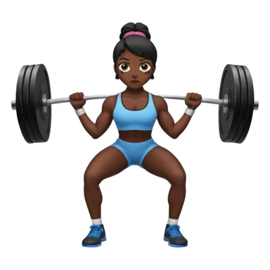 Deadlift woman black sticker