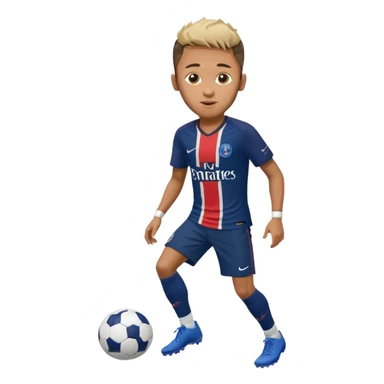 Nry dribbling a ball With a psg Shirt on in 2018 sticker