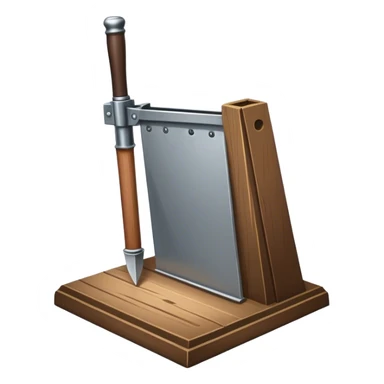 Guillotine sticker