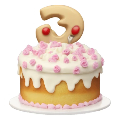 vanillga donate cake  sticker