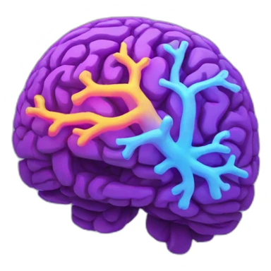 Neon Brain Creation sticker