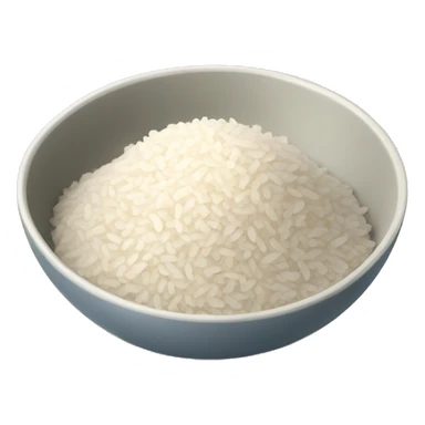 bowl of half eaten rice sticker