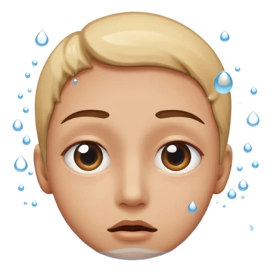 Tête qui se boit dans l’eau sticker