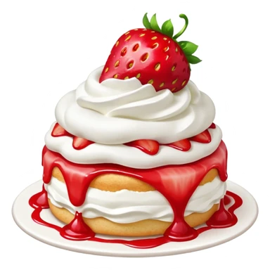 Strawberry shortcake kiss sticker