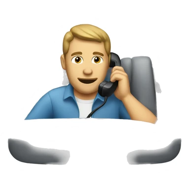 a text driver talking on the phone sticker