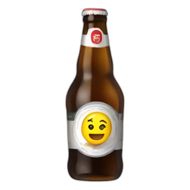 Macron avec une bière sticker