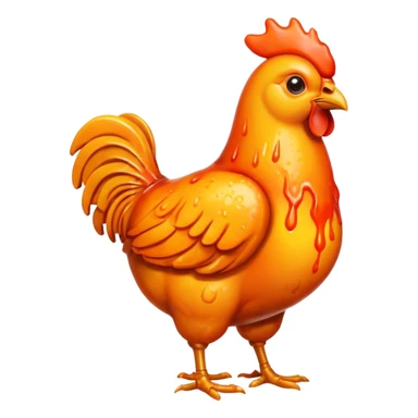 Lava chicken  sticker