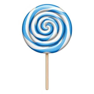 a swirled lollipop with lines to show swimming sticker
