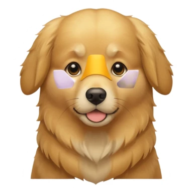 golden dog: short fur  sticker