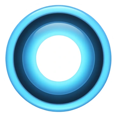 light blue glowing circle sticker