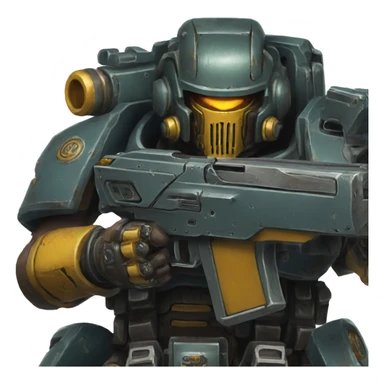 heavy bolter 40k sticker