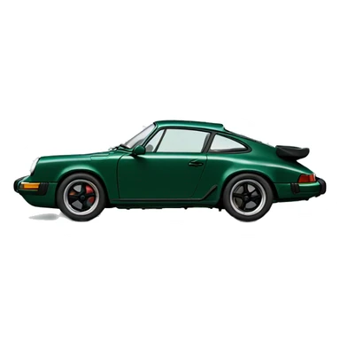 Porsche 911 dark green sticker