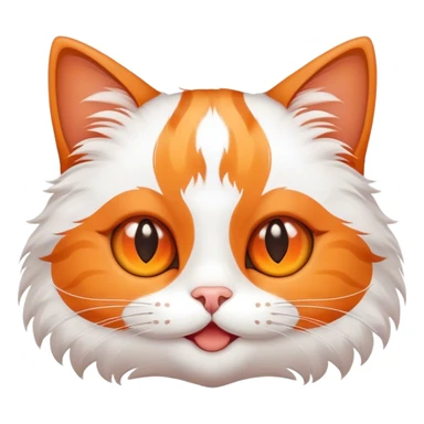 Cat with eyes-stars smiling sticker