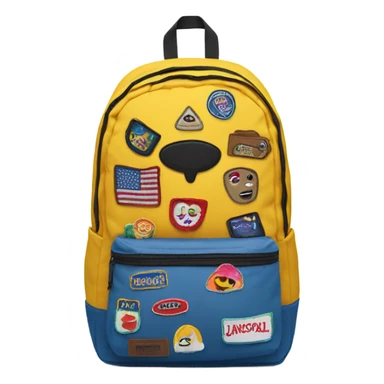 jansport backpack with patches sticker