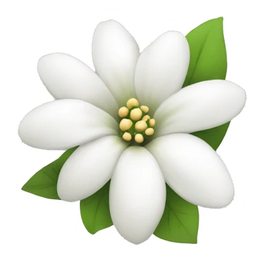 coquette white flower sticker