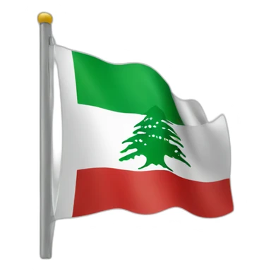 lebanese flag sticker