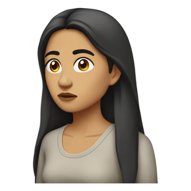 Depressed mexican woman  sticker