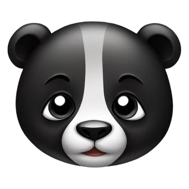 panda with piercings and tattoos sticker