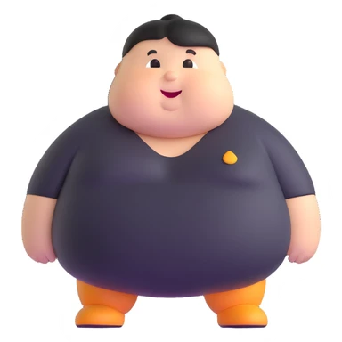 chubby character sticker