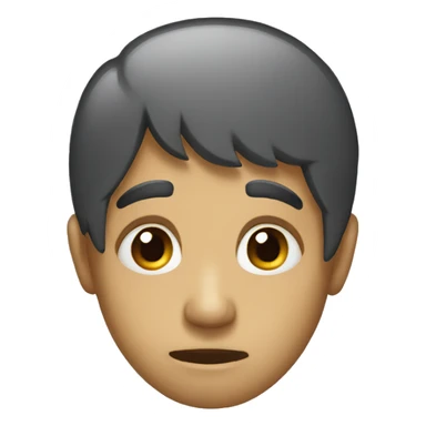 Depression emoji sticker