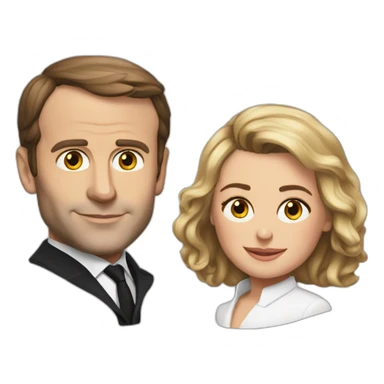 Macron & Brigitte sticker