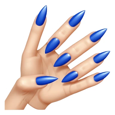 ✌ into blue nails sticker